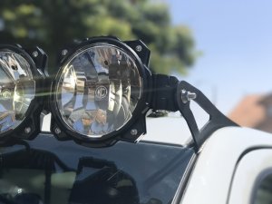 Ford F-150 LED Light Bar - Overhead - KC HiLiTES - Pro6 Gravity 9-Light Combo - Black - `15-`20